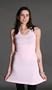 American Apparel 2x1 Rib Racerback Dress (3335), Size: Small, Color: Light Pink