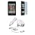 Apple iPod Touch 3G Accessories. Premium Accessory Kit for iPod Touch 3rd Generation: Black Silicone Skin Case Cover Protection + USB Car Auto DC Charger + USB Travel Home AC Charger + USB Retractable Cable + Full body Screen Protector