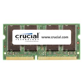 Crucial - Memory - 256 MB - SO DIMM 144-PIN - SDRAM - 133 MHz / PC133 - 3.3 V - unbuffered - non-ECC