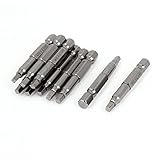 uxcell スクエアドライバービット　ドリルビット　7mm六角シャンク3mm x 3mm 磁気　10個