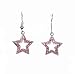 Earrings - E107 - Crystal Star - Rose (Pink)
