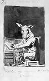 Francisco de Goya y Lucientes (Madrid-Album: ?Eselsmaskaraden. There are also donkeys, which disguise themselves as men