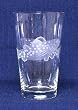Individually Hand Etched Trout Tumbler Glass 7"H Set / 4