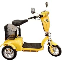 Electric Nomad 4 Wheel Mini Scooter Yellow
