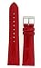 Watch Band Genuine Crocodile Red Padded Built-In Spring Bars 20 millimeter
