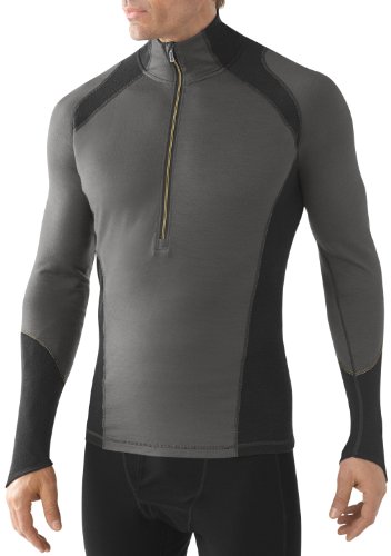 SmartWool NTS Lightweight Zip Top - Mens Graphite, XL