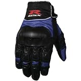 Joe Rocket Nitrous Men's Suzuki Leather On-Road Racing Motorcycle Gloves - Color: Blue/Black, Size: 2X-Large