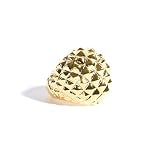 Kenneth Jay Lane Gold Pyramid Dome Ring - AS SEEN IN HARPERS BAZAAR