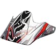Fox Racing Hybrid Visor Men's V2 MotoX Motorcycle Helmet Accessories - Red