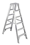 Werner T406 6-Foot 375-Pound Duty Rating Aluminum Multi-Use Twin Stepladder