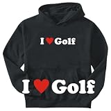 SWEATSHIRT BLACK  I LOVE GOLF 