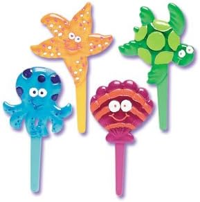 Under the Sea Cupcake Topper Picks - Set of 12