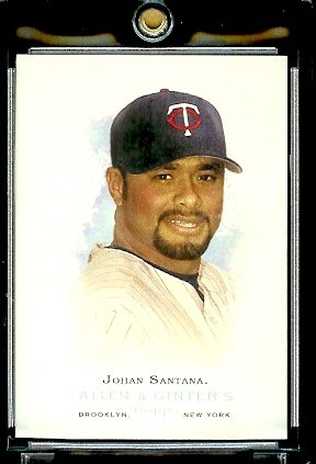 2006 Topps Allen & Ginter #247 Johan Santana Minnesota Twins Baseball Card