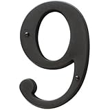 Baldwin 90679.102.CD 4.75-Inch House Number-9, Oil Rubbed Bronze
