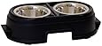 OurPets Healthy Pet Diner Elevated Dog Feeder, Black, 4 Inches