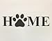 Home with Dog Paw Stencil Made from White 4 ply Mat Board