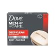 Dove Men and Care Body and Face Bar, Deep Clean, 8 Count (4 Oz Bars)