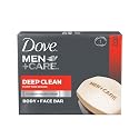 Dove Men and Care Body and Face Bar, Deep Clean, 8 Count (4 Oz Bars)