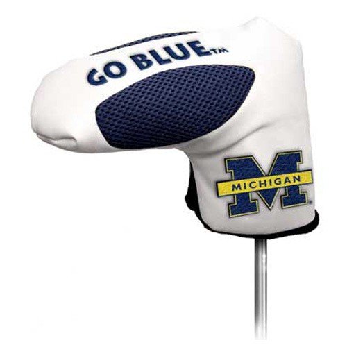 Michigan Wolverines White Synthetic Leather Putter Headcover