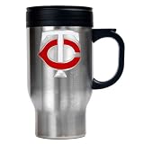 Minnesota Twins Stainless Steel Travel Mug  (Primary Logo)