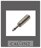 1/4 MALE TO 3P MIC MALE ADAPTER NICKEL PLATED