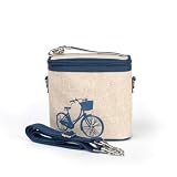 SoYoung Small Insulated Cooler Lunch Bag - Blue Bicycle