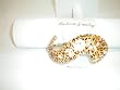 Hair S Clip Animal Leopard Print Carmel with White Painted Flower