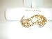 Hair S Clip Animal Leopard Print Carmel with White Painted Flower