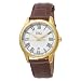 ESQ by Movado Men's 7301340 Filmore Brown Leather Strap Silver Dial Watch