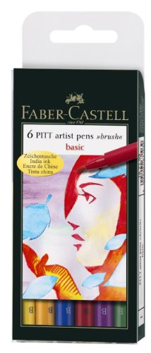 Cyber Monday Faber Castell PITT Artist Brush Pen Set- Primary Colors