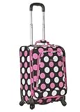 Fox Luggage F181-MULTI PINK DOT 20 in. Spinner Carry On Rockland