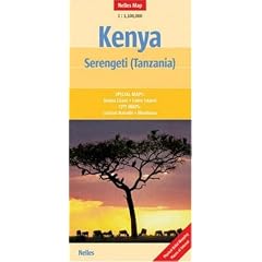 Nelles Map Kenya - Serengeti (Tanzania) (Landkarte) 1 : 1 100 000. Special Maps: Kenya Coast, Lamu Island; City Maps: Central Nairobi, Mombasa