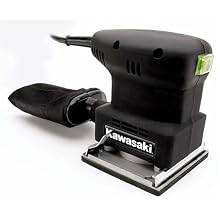 Kawasaki 840014 Black 1/4 Sheet  1.3 Amp Palm Sander with Dust Bag