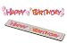Sizzix 655131 Sizzlits Decorative Strip Die - Phrase, Happy Birthday by Stu Kilgour