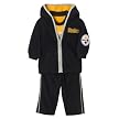Newborn NFL Fleece Jacket Set - Steelers