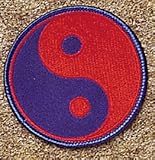 Red and Blue Yin & Yang Patch