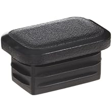 Kapsto 270 R 3020 3 Polyethylene Rectangular Plug, Black, 30x20 mm (Pack of 100)