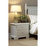 Morelle Wood Night Stand - Soft White