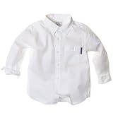 POLARN O PYRET Swedish Oxford Shirt (Baby) - 1-1.5YRS/Soft White