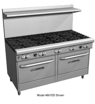 Southbend 4603DD-7R LP - 60-in Range w/ 8-Burners, 4-Right Pyromax, 2-Oven, LP