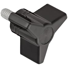 Davies Thermoset Three Arm Knob, Flute Rim, Threaded Stud, 1/4"-20 Thread Size X 9/16" Thread Length, 1-1/8" Diameter (Pack of 10)