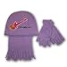 Disney Hannah Montana Girl's Purple Fleece Hat, Scarf and Glove Set - 3 Piece Set (7-14)