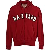 Izod Harvard Crimson Crimson Distressed Full Zip Hoody Sweatshirt