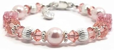 Baby Bracelet, Baby Jewelry, Baptism Bracelet, Baby Girl Jewelry, Baby Girl Bracelet, Flower Girl Bracelet, Baby Girl Gifts, Kids Jewelry