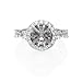 Diamond Antique Style 18k White Gold Engagement Ring Setting