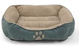 Brinkmann Pet Paw Print Pet Bed, 25-Inch, BLue