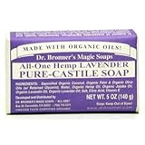 Dr. Bronner - Organic Lavender Soap Bar, 5 oz bar soap