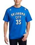 NBA Men's Oklahoma City Thunder Kevin Durant Gametime Name & Number Tee (Blue, X-Large)