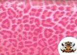 Fleece Fabric Printed Animal Print Leopard PINK Fabric By the Yard