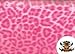 Fleece Fabric Printed Animal Print Leopard Pink Fabric by The Yard